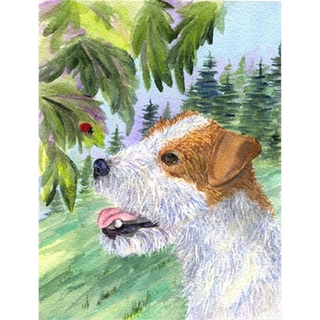 Carolines Treasures Jack Russell Terrier Canvas Flag - House Size- 28 x 40 in. SS8211CHF